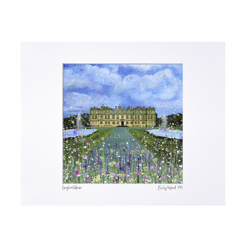 Longleat House Limited Edition Print with Mount